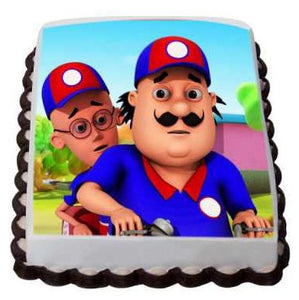 Motu Patlu Photo Cake