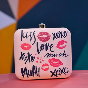 Ultimate Romantic Love Printed Clutch