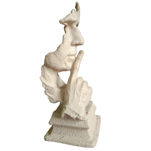 Abstract The Thinker Statue Keep Silence Statue for Home Decor