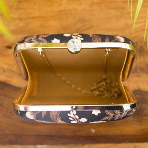 Big Floral Printed Clutch Bag