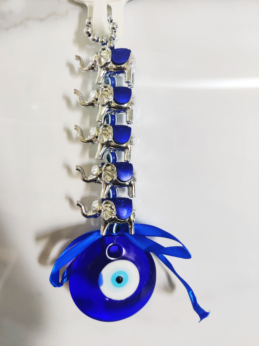 Elephant With Turkish Evil Eye Hanging