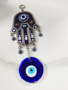 Hamsa Hand With Amulet Hanging