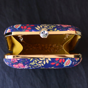 Colorful Floral Printed Clutch